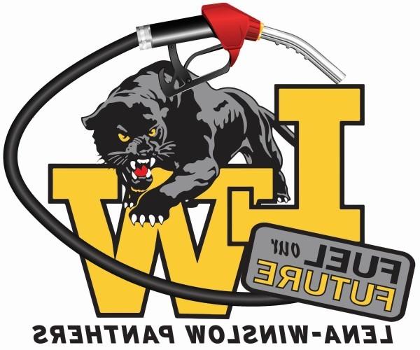 Lena-Winslow Panthers Mascot Fuel Our Future logo